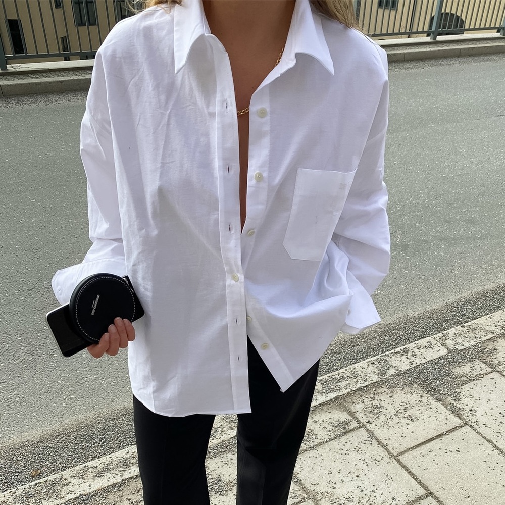 Djerf Avenue White Breezy Shirt